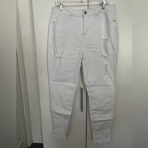 Royalty For Me Women's White High Rise Skinny Jeans Sz 16